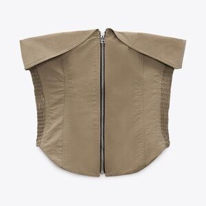 Zara Zip-Up Corset Top